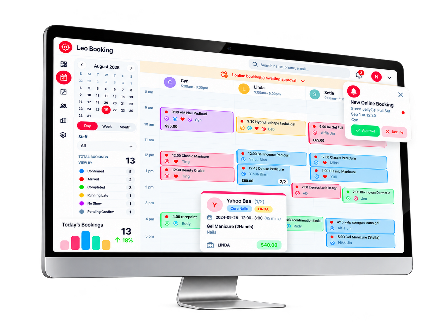 LEO Booking salon appointment scheduling software